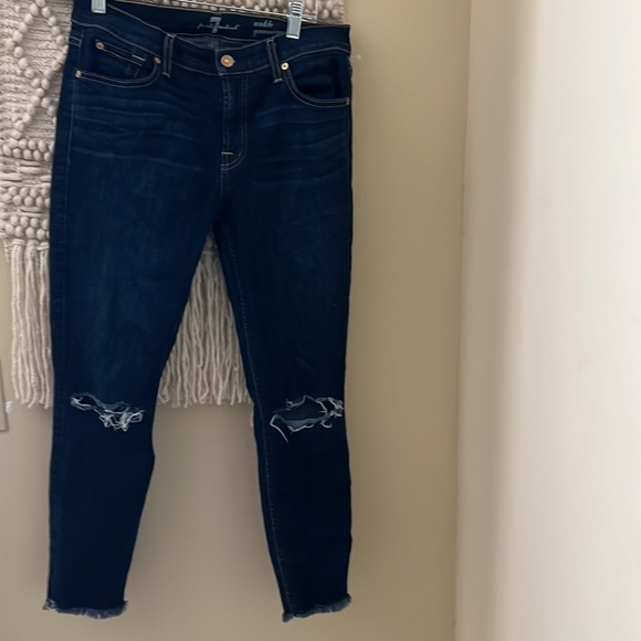 7 for all mankind ankle gwen every fringe hem sz 30 - Picture 6 of 11